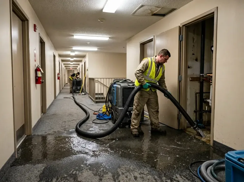 multi-unit-apartment-hallway-f-005 — frequently asked questions, Emergency Burst Pipe Water Extraction & Removal in Rogersvi…